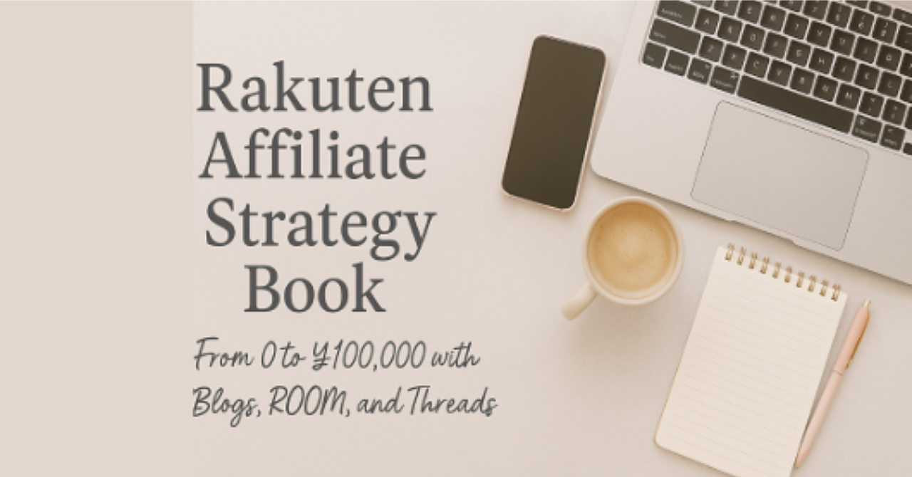 「楽天アフィリエイト完全攻略ガイド」副業初心者でも月1万円を狙える10章講座【特典付】